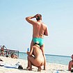 bare male sex on beach in public