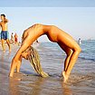 teen girl beach ass