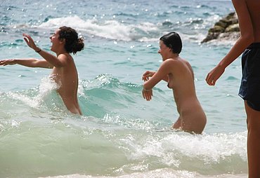 nude couple having sex on beaches